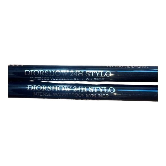 Dior Diorshow 24H Stylo Waterproof Eyeliner Set 781 Matte Brown/298 Matte Blue - Picture 4 of 6